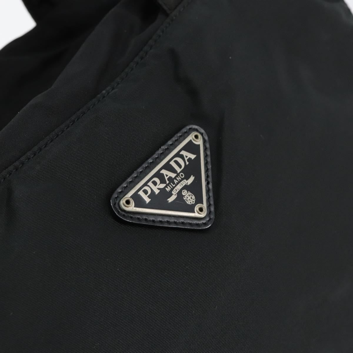 Prada Vintage Zip Handbag Tessuto, BLACK, NYLON, Handbag