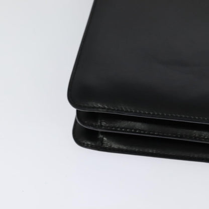 Celine Shoulder Bag Leather, BLACK, LEATHER, Shoulder bag