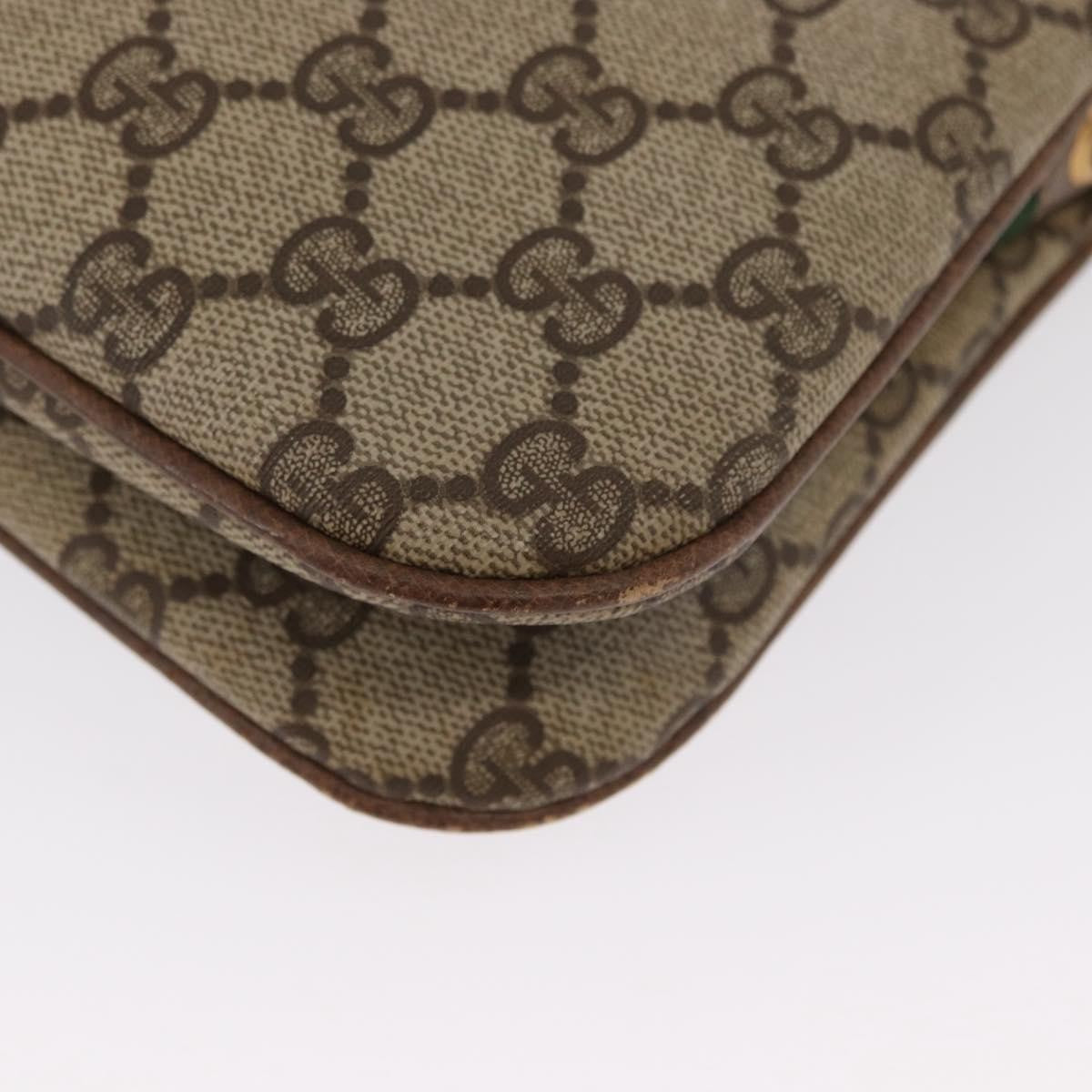 Gucci Vintage Shoulder Bag GG Coated Canvas, BEIGE, PVC, Shoulder bag