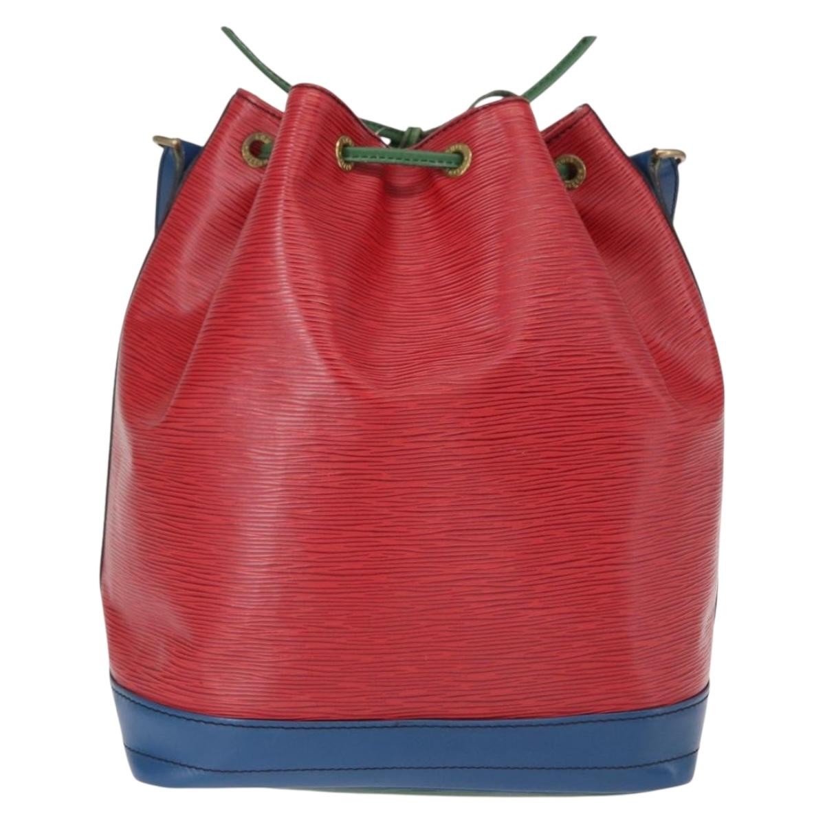Louis Vuitton Tricolor Noe Handbag Epi Leather, RED, LEATHER, Shoulder bag
