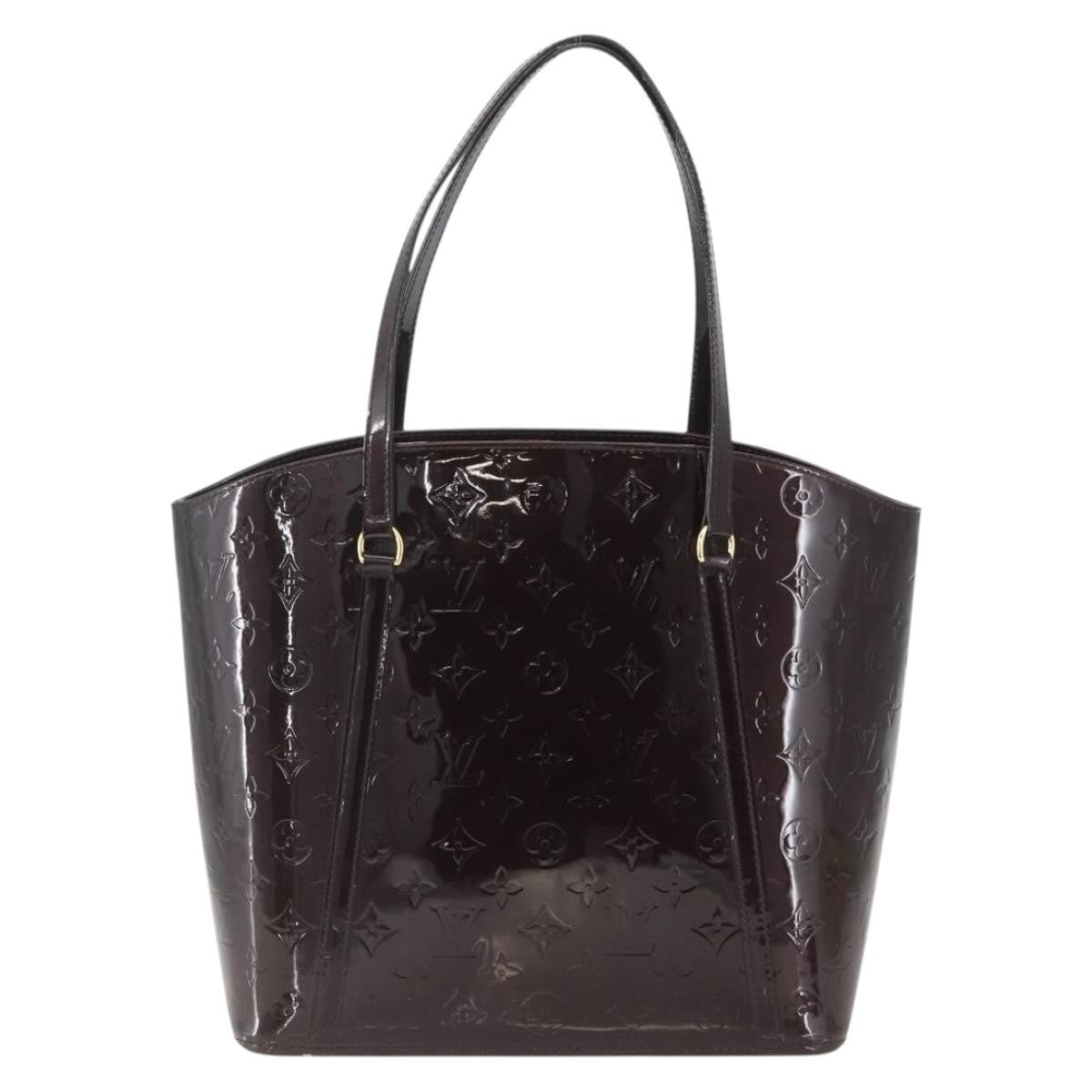 Louis Vuitton Avalon Handbag Monogram Vernis, PURPLE, PATENT_LEATHER, Handbag