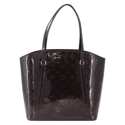 Louis Vuitton Avalon Handbag Monogram Vernis, PURPLE, PATENT_LEATHER, Handbag