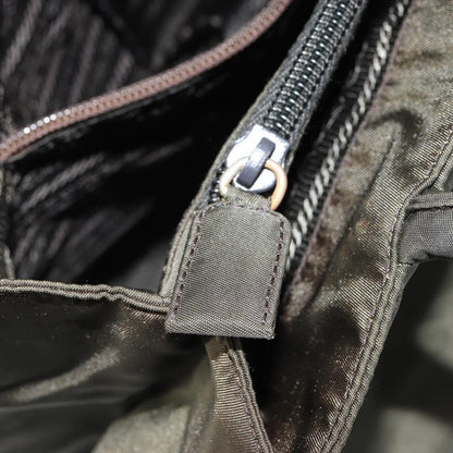 Prada Vintage Zip Tote Tessuto, KHAKI, NYLON, Tote bag