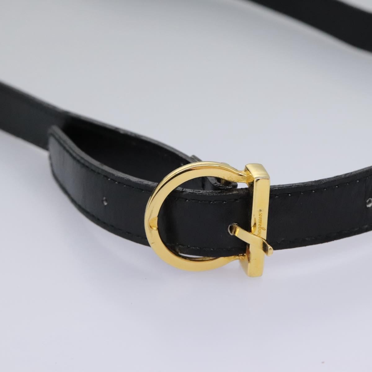 Salvatore Ferragamo Gancini Convertible Top Handle Bag Leather, BLACK, LEATHER, Handbag