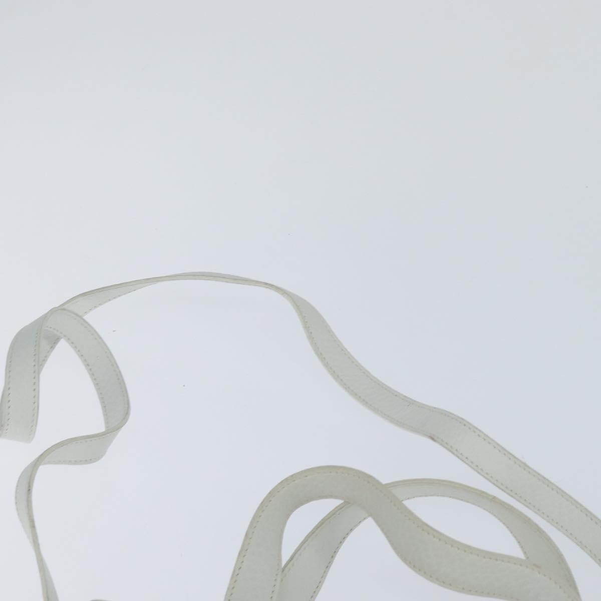 Salvatore Ferragamo Gancini handbag Leather, WHITE, LEATHER, Handbag