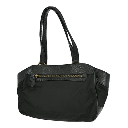 Prada Front Flap Pocket Tote Nylon, BLACK, NYLON, Handbag