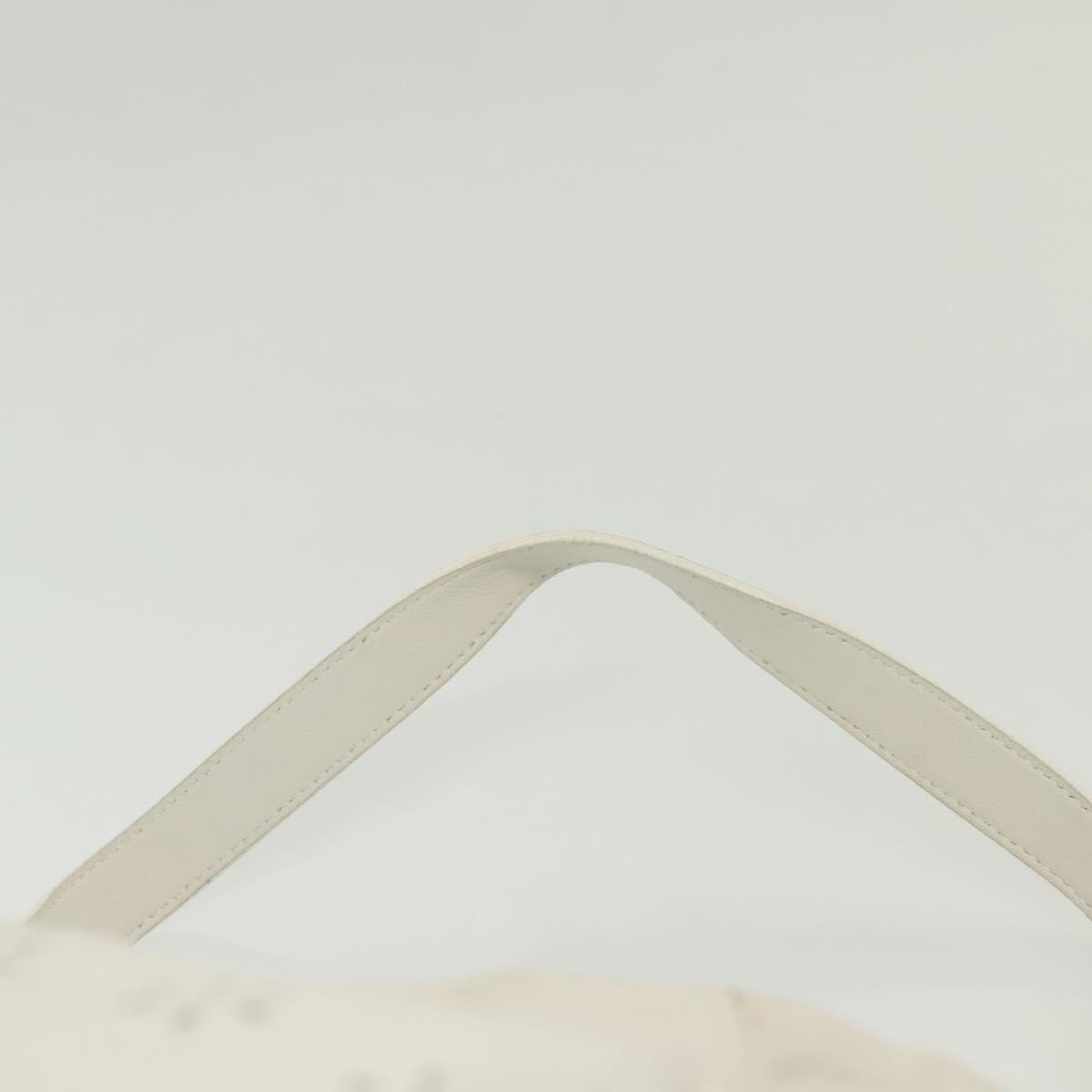 Salvatore Ferragamo Gancini handbag Leather, WHITE, LEATHER, Handbag