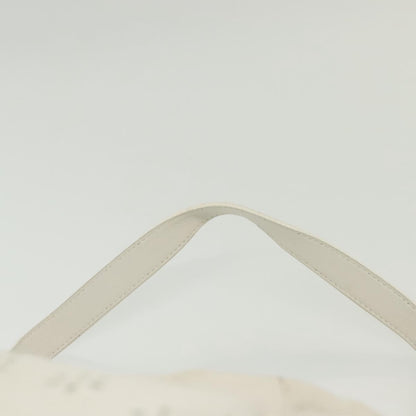 Salvatore Ferragamo Gancini handbag Leather, WHITE, LEATHER, Handbag