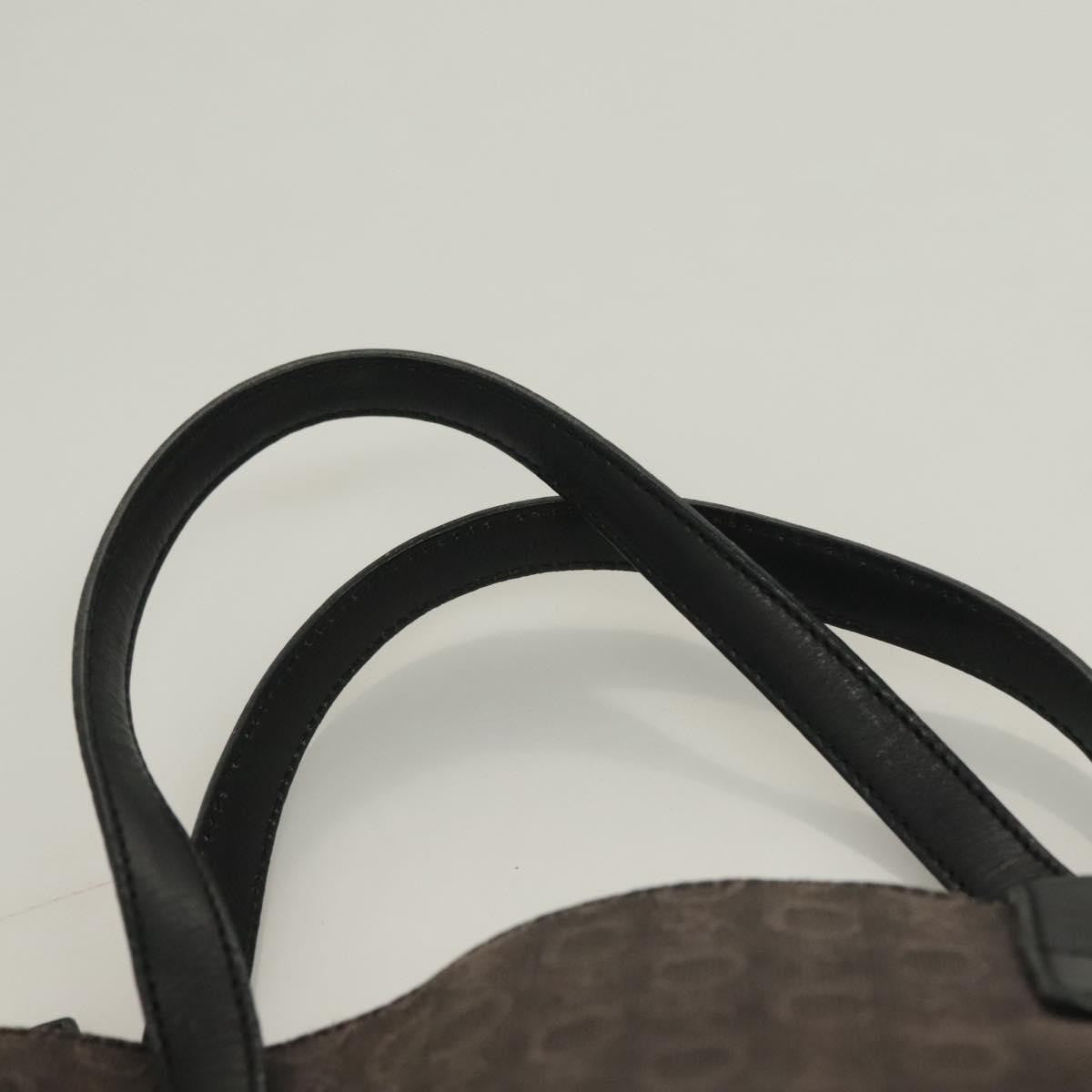 Celine C Macadam Handbag Canvas, BLACK, CANVAS, Handbag