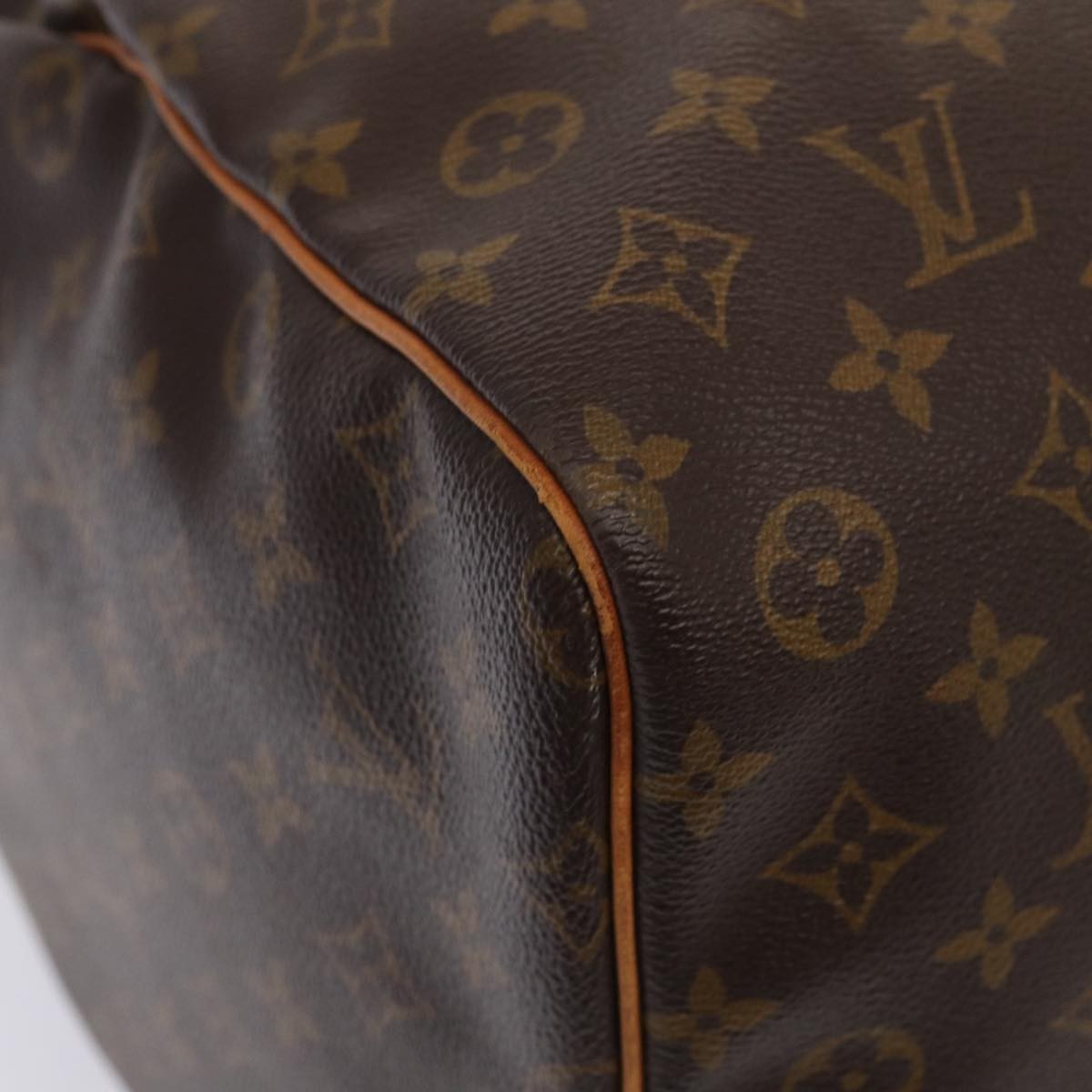 Louis Vuitton Keepall Bag Monogram Canvas, BROWN, CANVAS, Travel bag