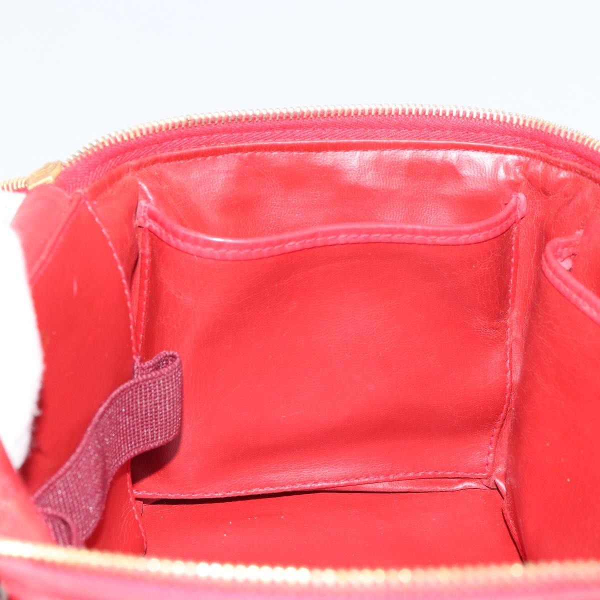 Chanel Vintage Vanity Case Patent, RED, PATENT_LEATHER, Handbag