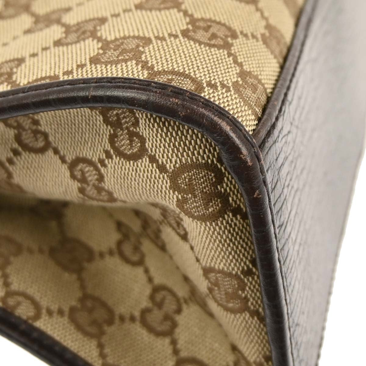 Gucci Vintage Jackie Handbag Canvas, BEIGE, CANVAS, Handbag