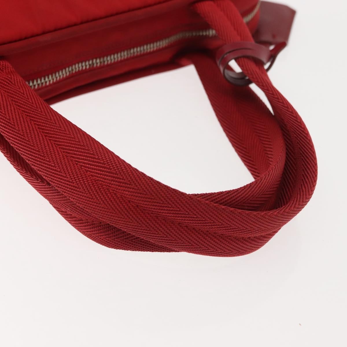 Prada Zip Around Tote Tessuto, RED, NYLON, Handbag