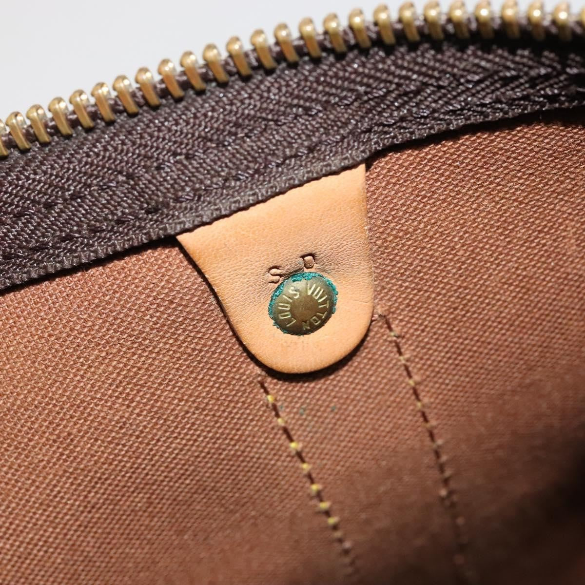 Louis Vuitton Keepall Bag Monogram Canvas, BROWN, CANVAS, Travel bag