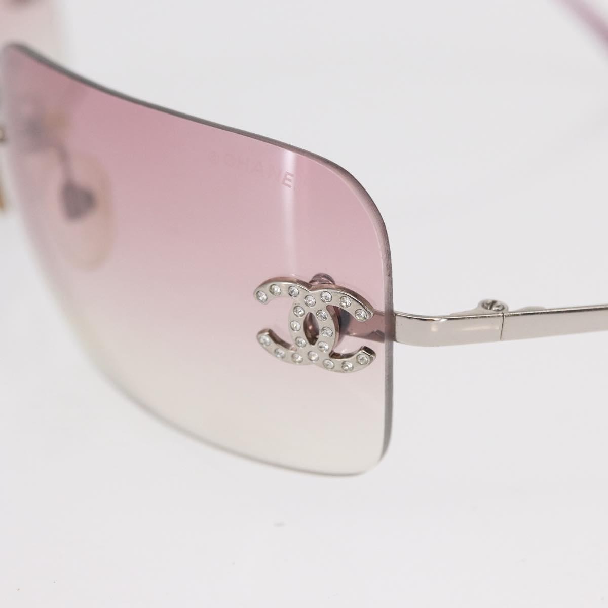 Chanel Logo CC Sunglasses Metal, PINK, METAL, Sunglasse