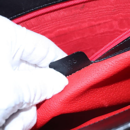 Celine Shoulder Bag Suede and leather, BLACK, SUEDE, Shoulder bag