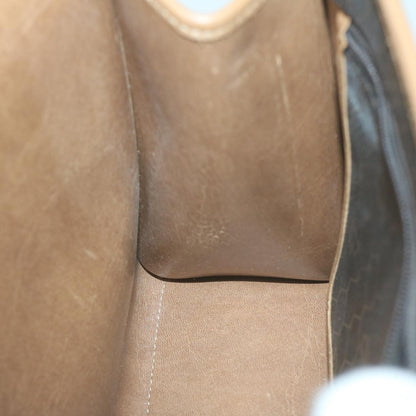 Christian Dior Vintage Honeycomb Handbag Canvas Leather, BLACK, CANVAS, Handbag