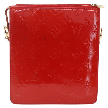 Louis Vuitton Mott Handbag Monogram Vernis, RED, PATENT_LEATHER, Clutche & pouche
