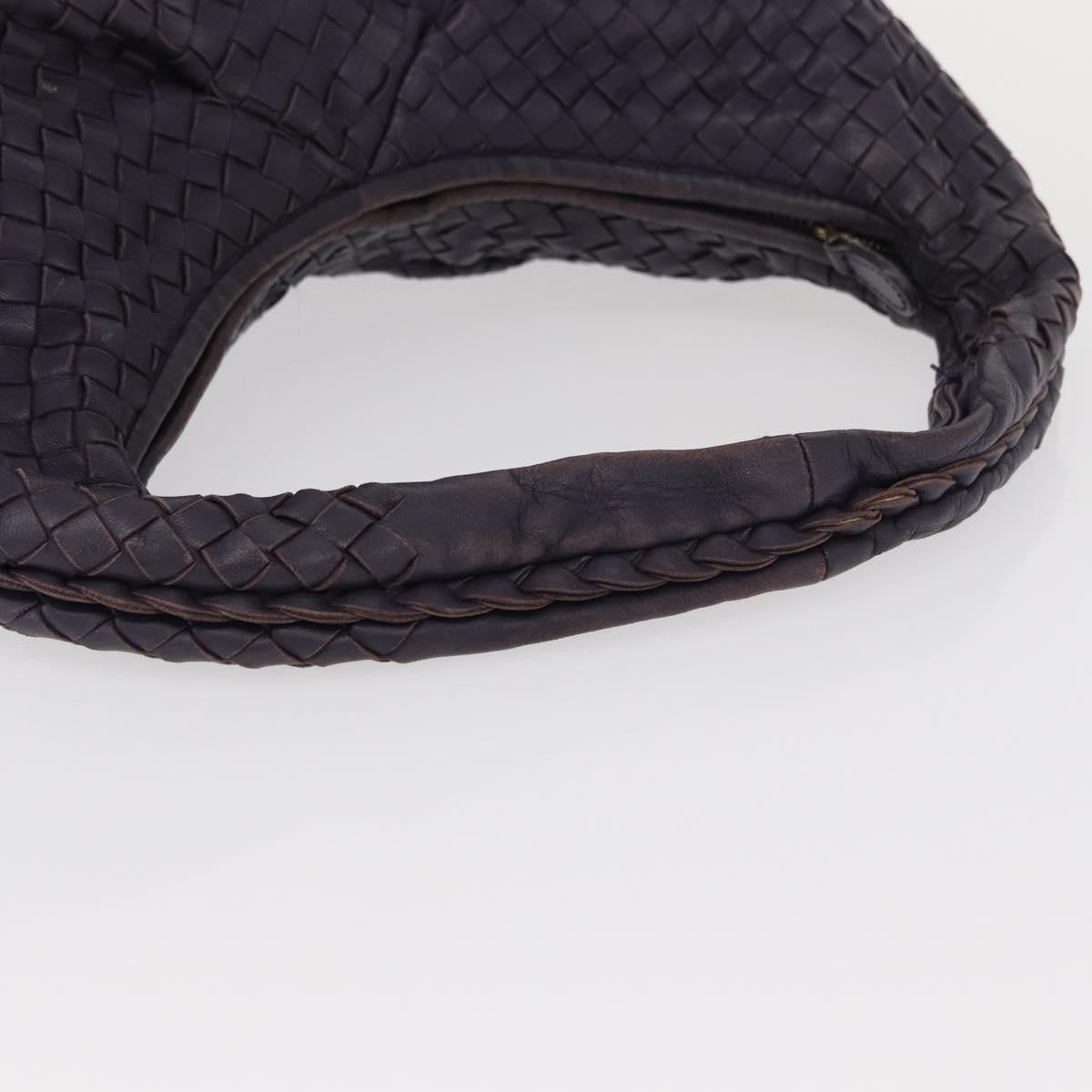 Bottega Veneta Veneta Hobo Pleated Intrecciato Nappa, PURPLE, LEATHER, Shoulder bag