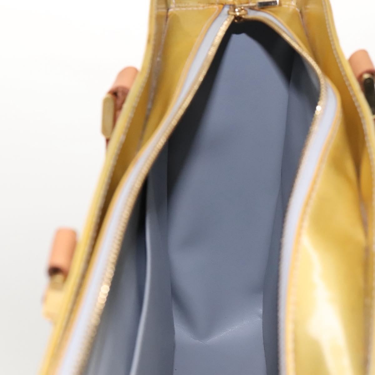 Louis Vuitton Columbus Handbag Monogram Vernis, GRAY, PATENT_LEATHER, Tote bag