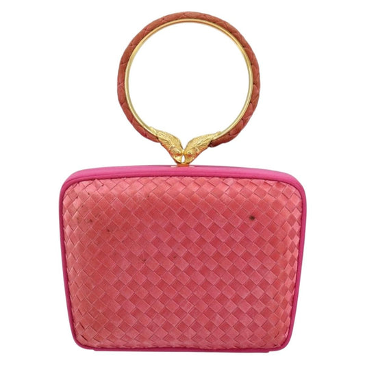 Bottega Veneta Intrecciato Clutch bag Satin, PINK, SATIN, Clutche & pouche