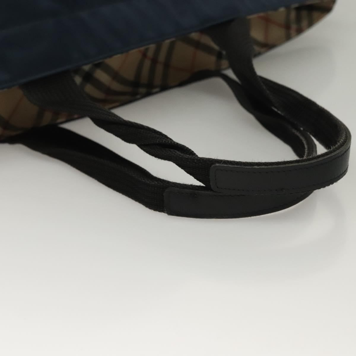 Burberry Nova Check Tote Nylon, NAVY, NYLON, Tote bag