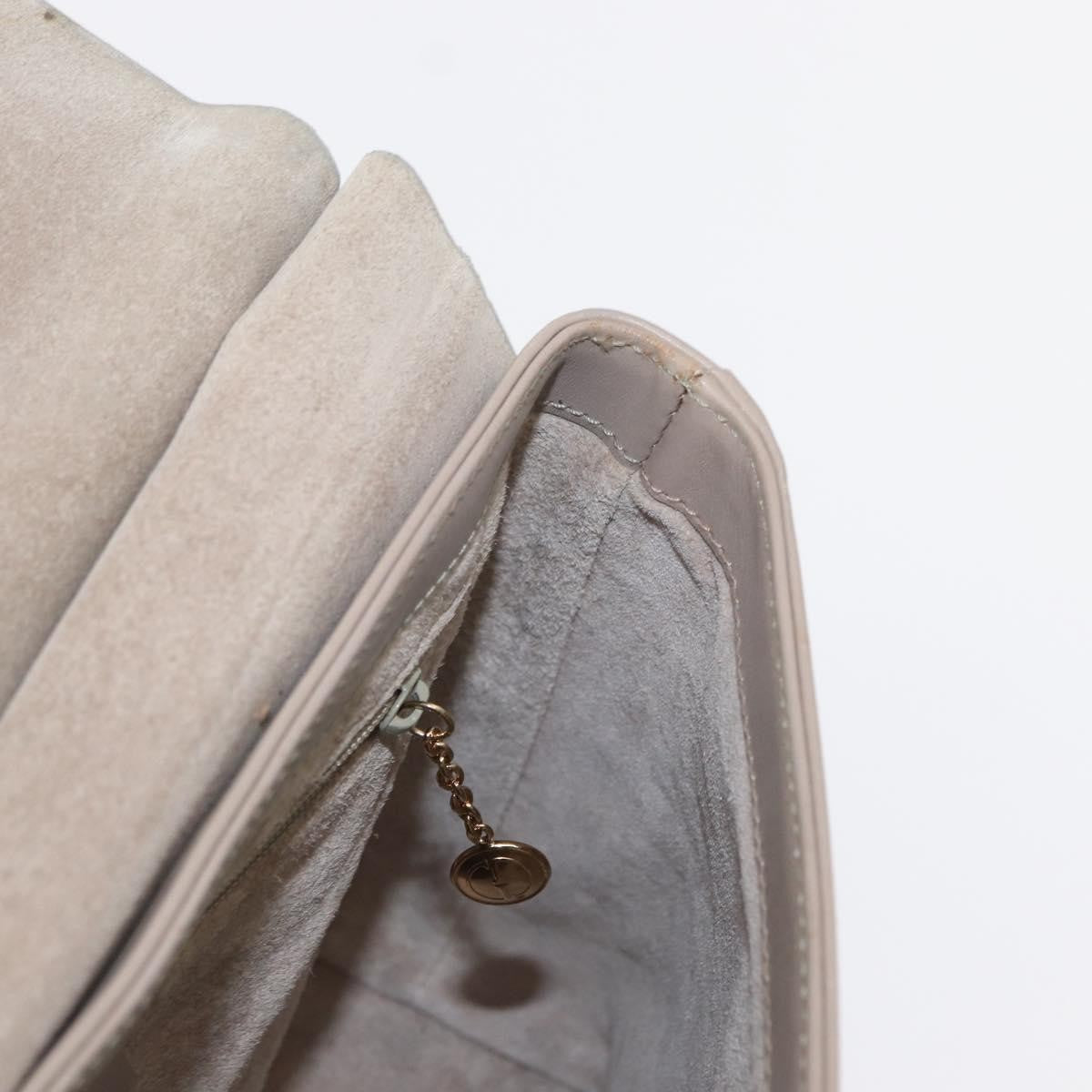 Gucci Vintage Bamboo Handle Bag Leather, BEIGE, LEATHER, Handbag