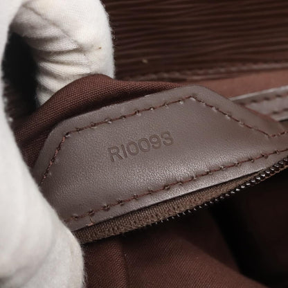 Louis Vuitton Sac Plat Bag Epi Leather, BROWN, LEATHER, Handbag