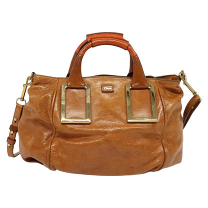 Chloe Ethel Handbag Leather, BROWN, LEATHER, Handbag