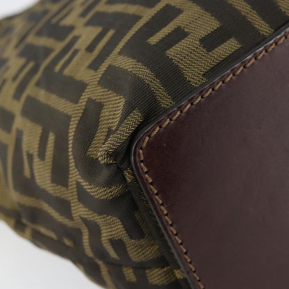 Fendi Vintage Zucca Handbag Zucca, BLACK, CANVAS, Handbag