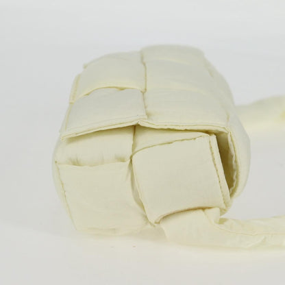 Bottega Veneta Padded Tech Cassette Crossbody Bag Intrecciato Nylon, WHITE, SYNTHETIC, Crossbody bag