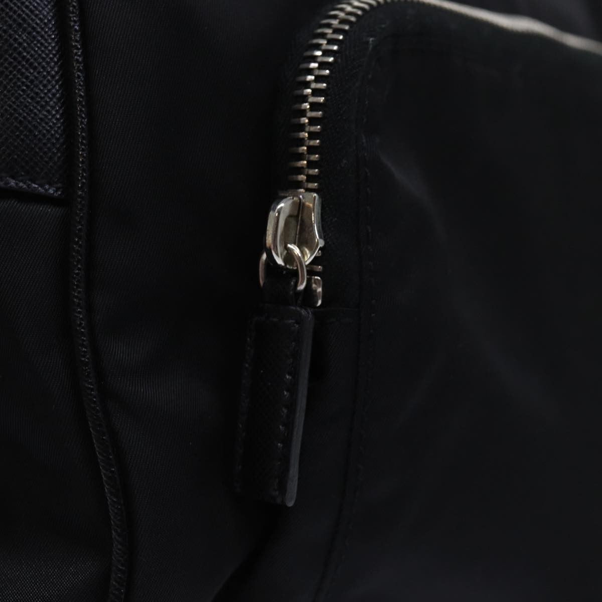 Prada Buckle Messenger Bag Tessuto, BLACK, NYLON, Shoulder bag
