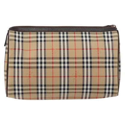 Burberry Nova check Pochette Canvas, BEIGE, CANVAS, Clutche & pouche