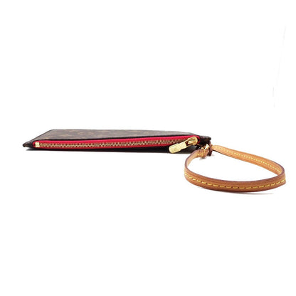 Louis Vuitton Neverfull Pochette Monogram Canvas, BROWN, CANVAS, Tote bag