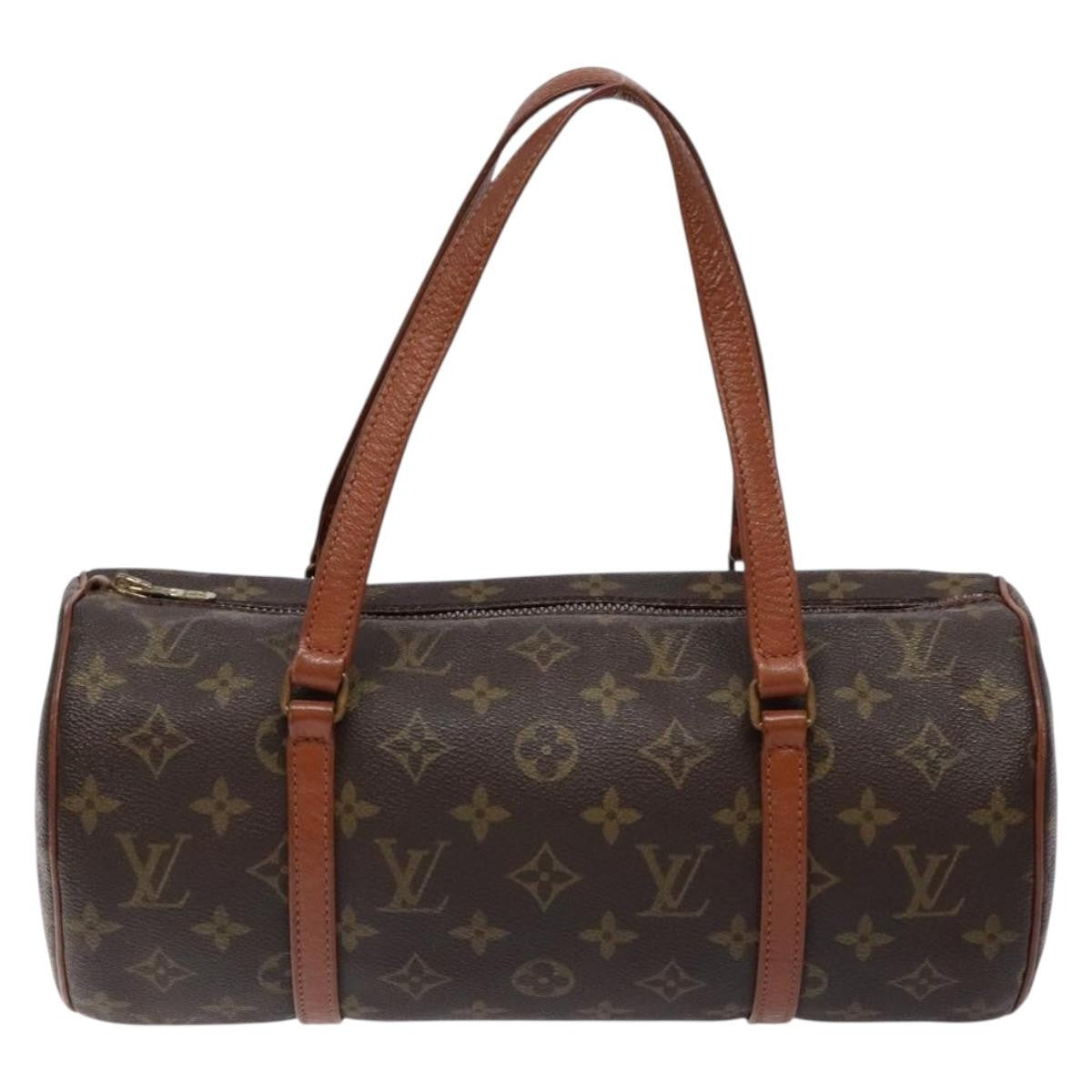 Louis Vuitton Papillon Handbag Monogram Canvas, BROWN, CANVAS, Handbag