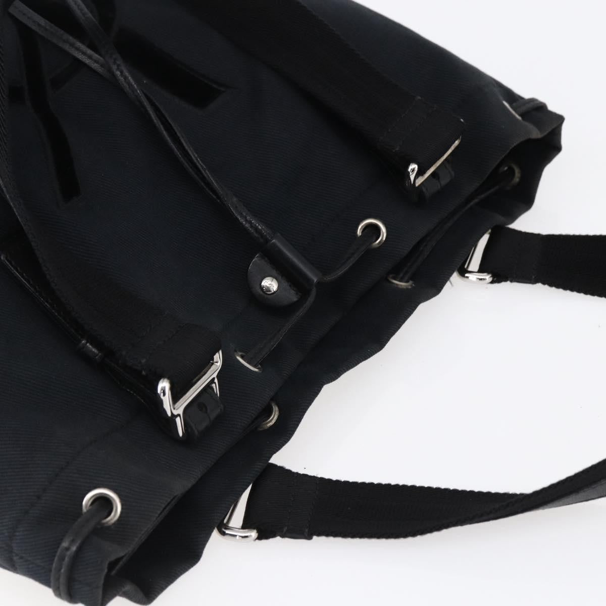 Saint Laurent Kahala Drawstring Tote Canvas, BLACK, CANVAS, Tote bag