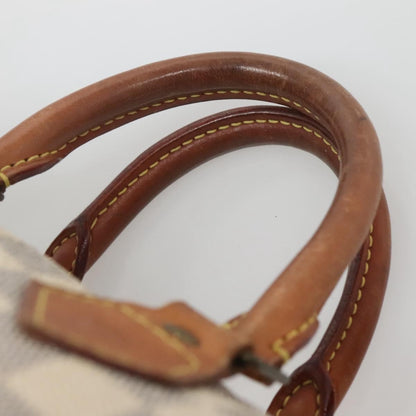 Louis Vuitton Speedy Handbag Damier, WHITE, CANVAS, Handbag