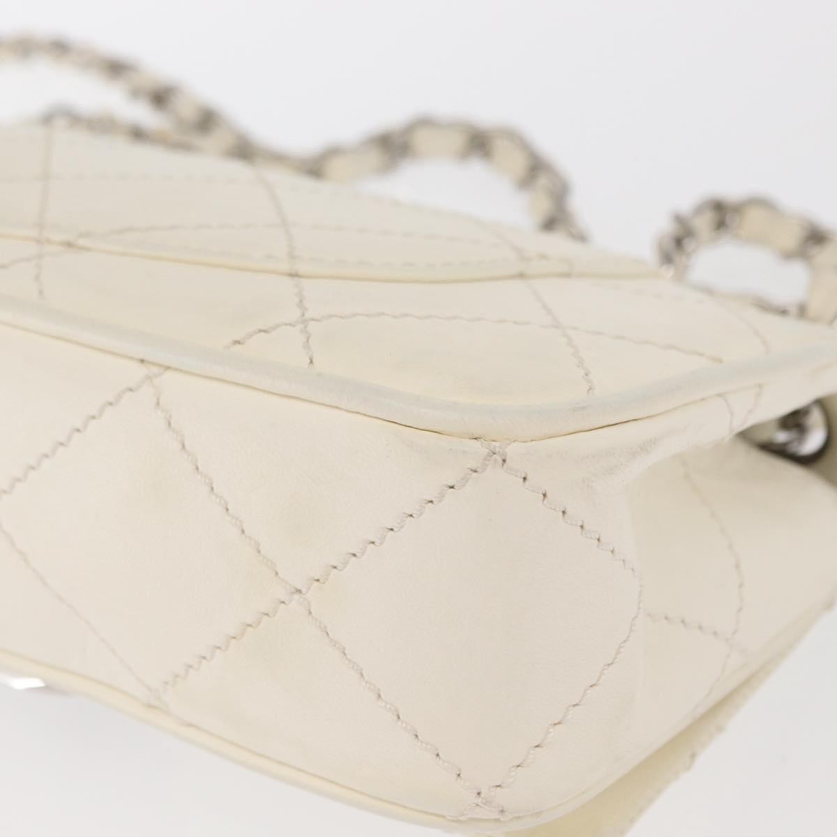Chanel Reissue 2.55 Flap Bag Leather, WHITE, LEATHER, Shoulder bag
