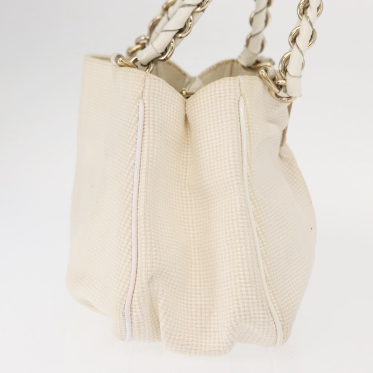 Fendi Mia Tote Canvas, WHITE, CANVAS, Tote bag