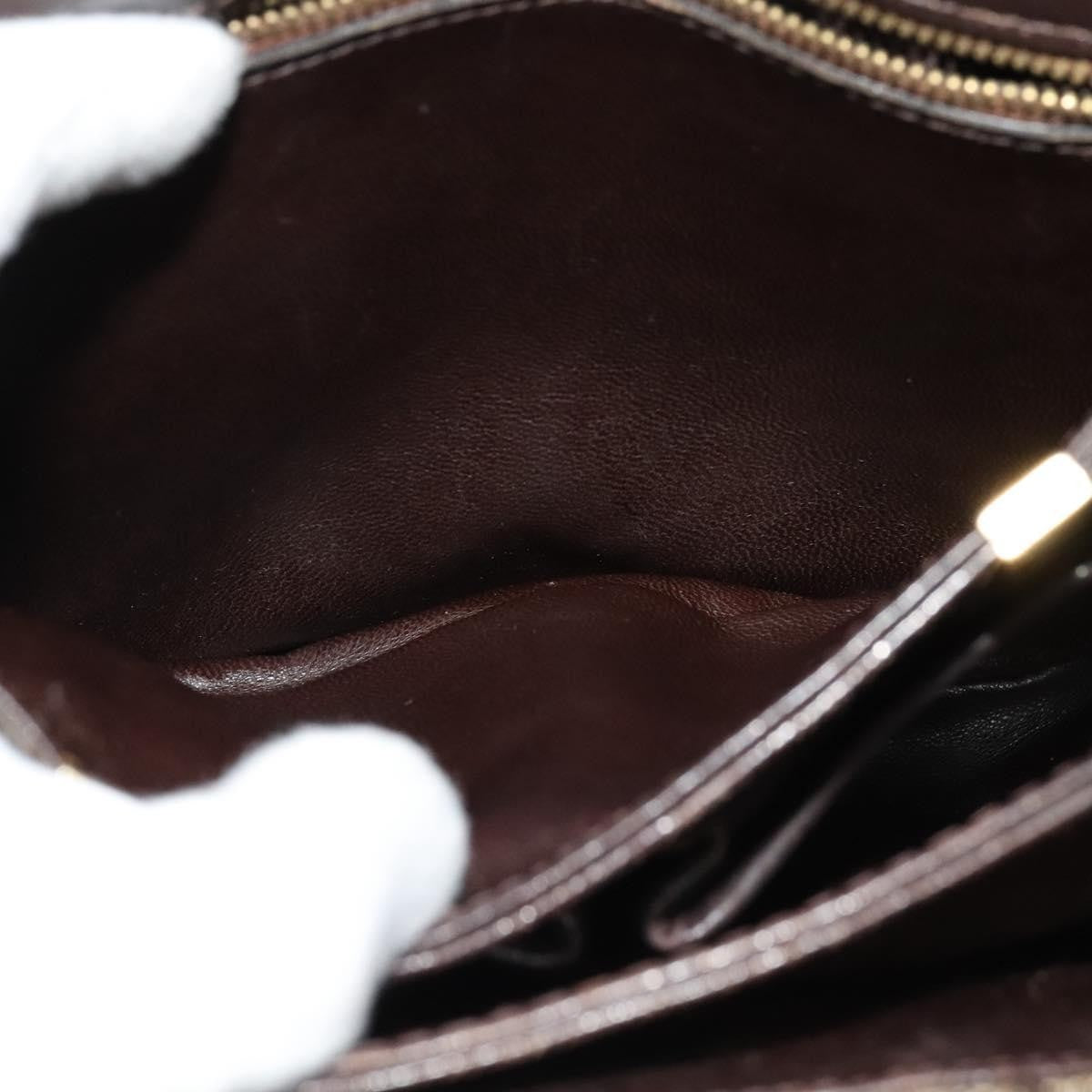 Celine C Sulky Shoulder bag Canvas and Leather, BEIGE, CANVAS, Shoulder bag