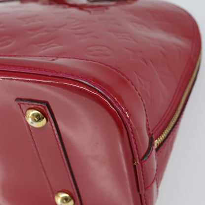 Louis Vuitton Alma Handbag Monogram Vernis, RED, PATENT_LEATHER, Handbag