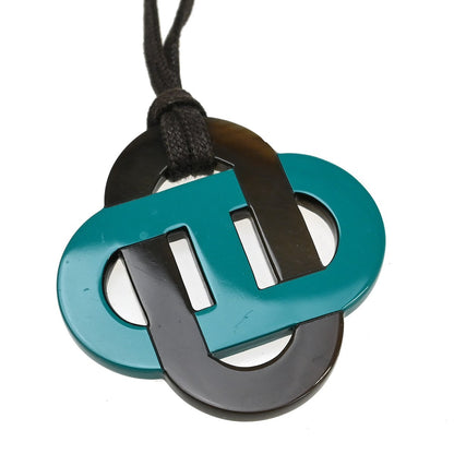 Hermes Isatis Pendant Necklace Buffalo Horn and Lacquer, Multicolour, Horn, Necklace
