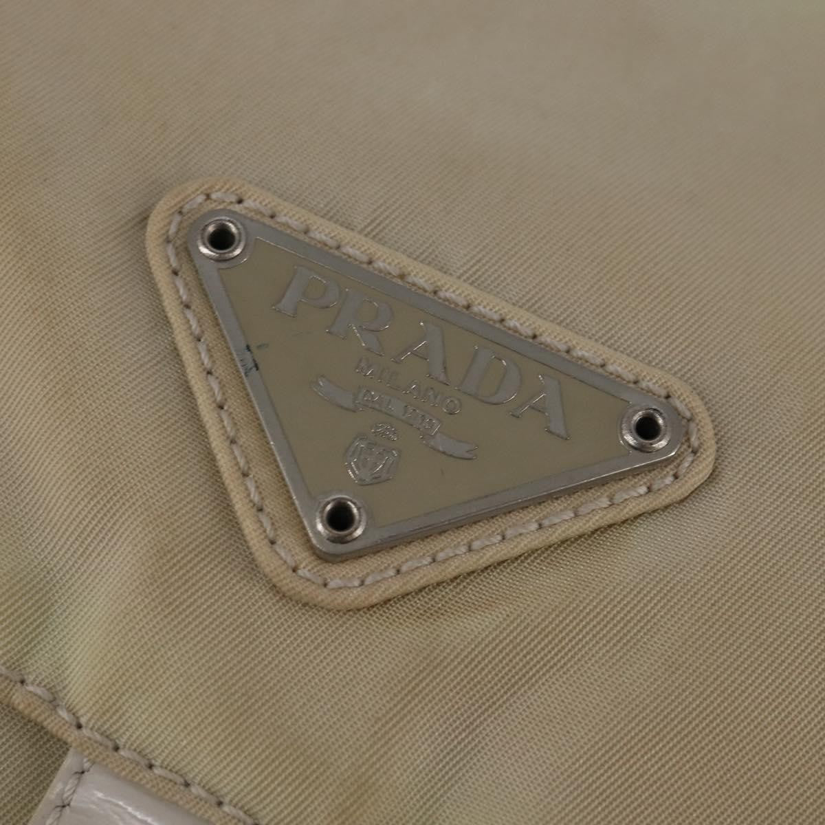 Prada Buckle Messenger Bag Tessuto, BEIGE, NYLON, Crossbody bag