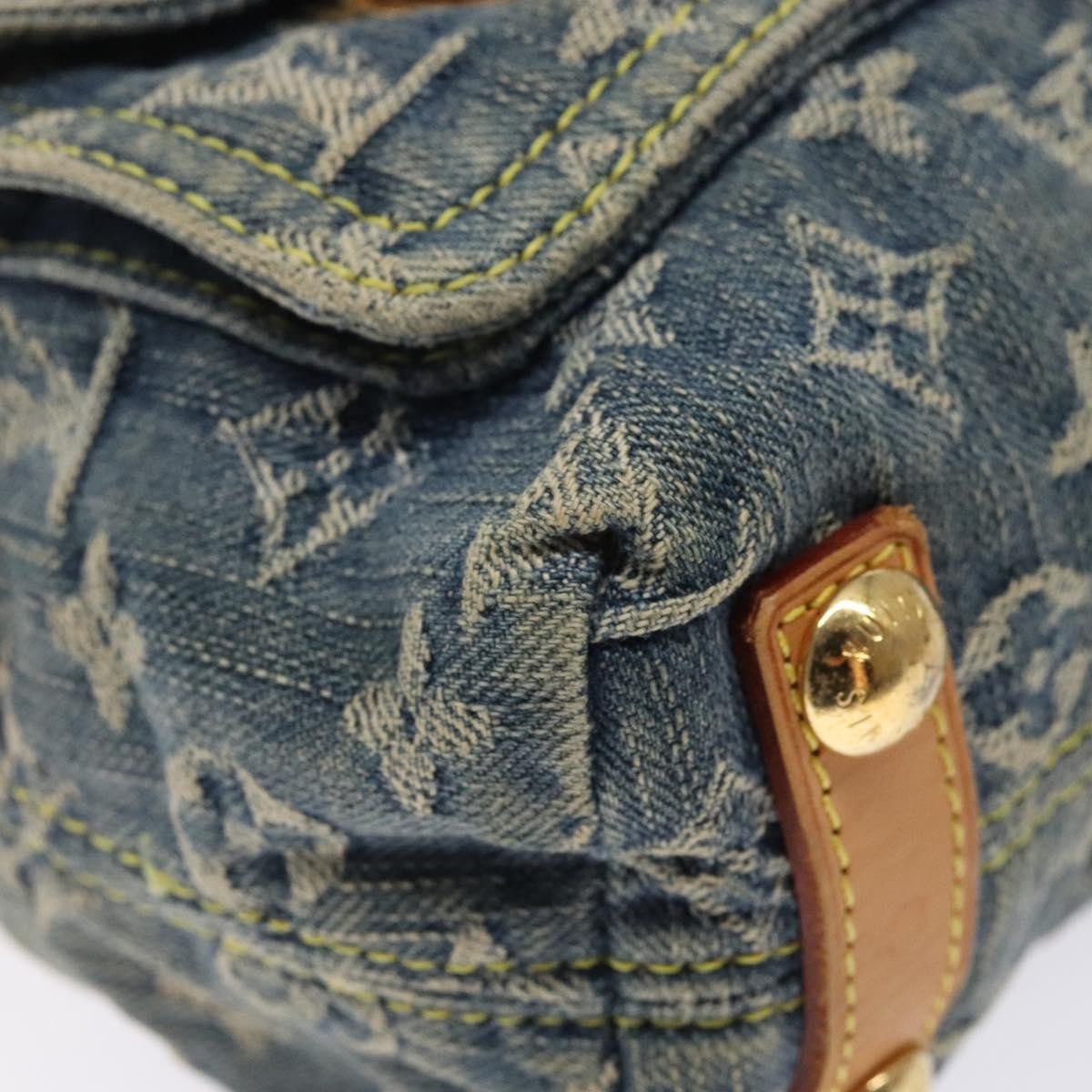 Louis Vuitton Baggy Handbag Denim, BLUE, DENIM_JEANS, Handbag