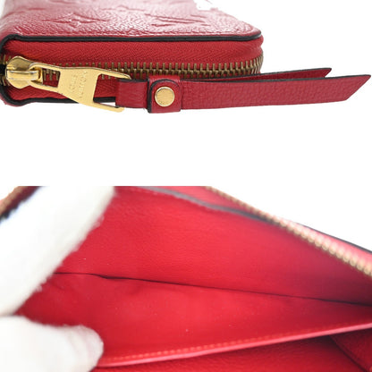 Louis Vuitton Zippy Wallet NM Leather Empreinte, RED, LEATHER, Wallets