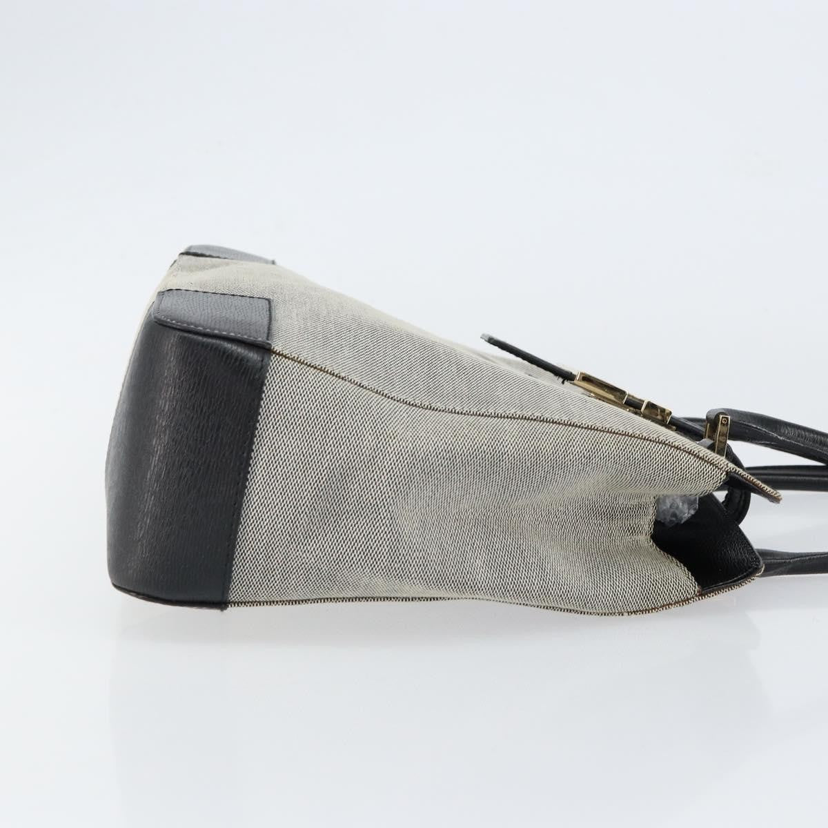 Gucci Vintage square G handbag Canvas, GRAY, CANVAS, Handbag