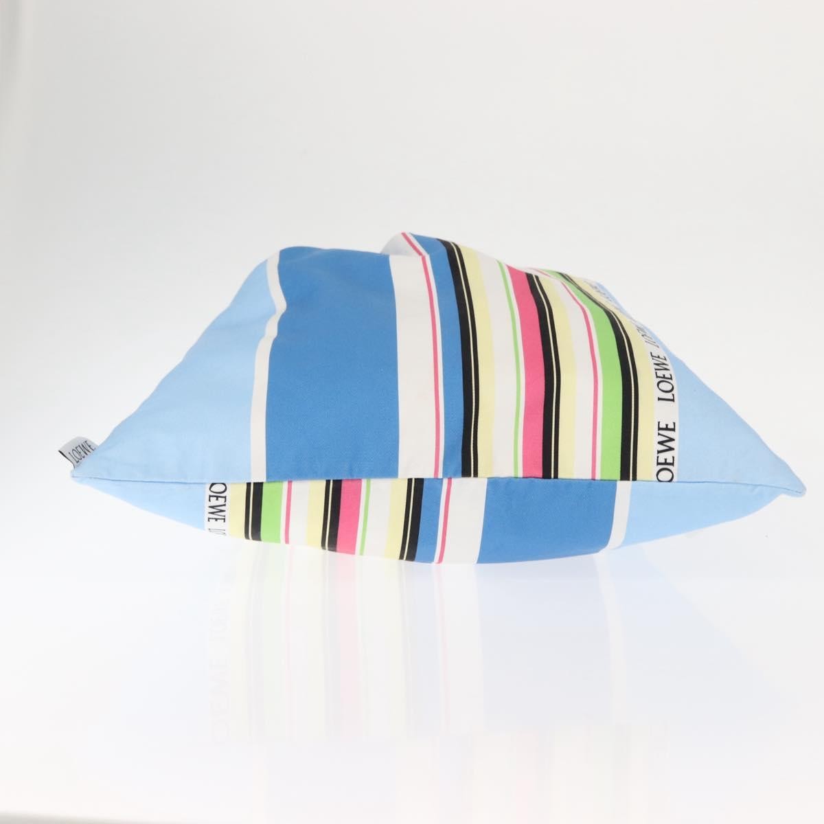 Loewe Drawstring Pouch Printed Canvas, BLUE, CANVAS, Bag