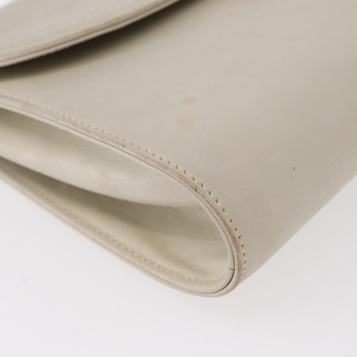 Celine Vintage Shoulder Bag Leather, ECRU, LEATHER, Shoulder bag