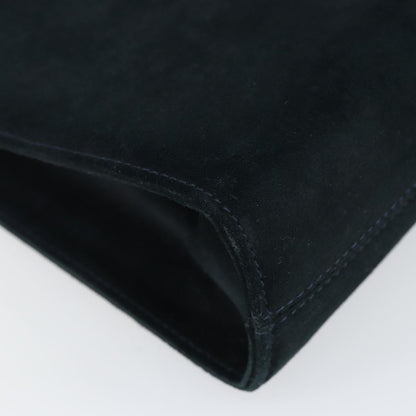 Salvatore Ferragamo Gancini Chain Shoulder bag Suede, NAVY, SUEDE, Shoulder bag