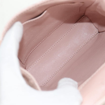 Chanel Vintage Top Handle Flap Bag Quilted Lambskin, PINK, LEATHER, Handbag